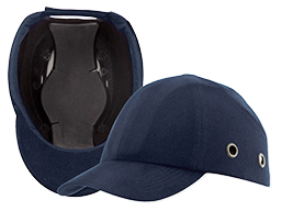 BUMP CAP BASEBALL STYLE NAVY BLUE VENTED - Bump Caps